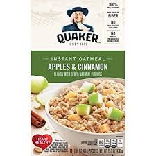Instant Oatmel apples & cinnamon