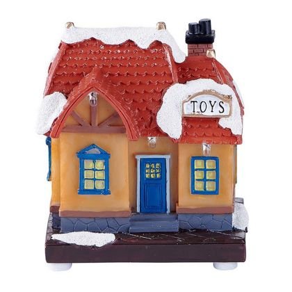 Assorted LED Lighted Christmas House 10cm