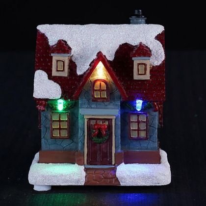 Alternative view of Assorted LED Lighted Christmas House 10cm