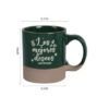 Mug Green/Beige Christmas 12oz - Image 2