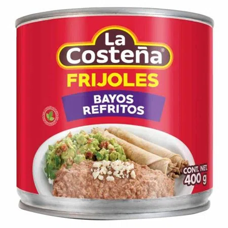 La Costeña Refried Refried Baked Beans 400g can
