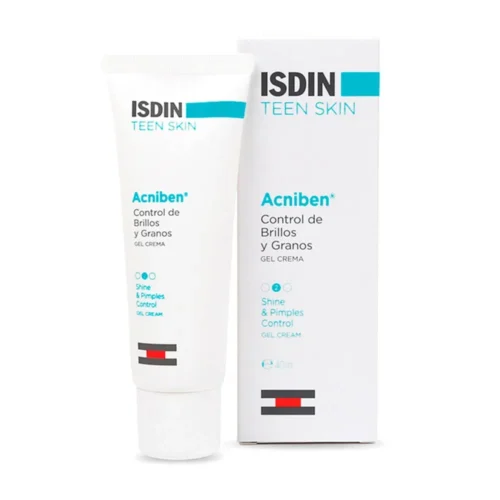 Acniben Isdin Teen Skin Acniben Shine and Pimple Control Cream Gel Tube 40 ml