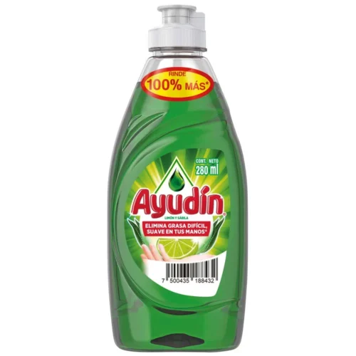 AYUDIN Lemon and Aloe Liquid Dishwashing Liquid 280 ml Bottle