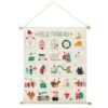 Advent Calendar 100% cotton fabric