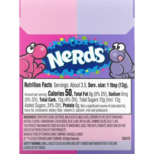 Alternative view of NERDS Grape & Strawberry Candy 46.7g Box