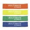 Pack of 4 Pro Circular Loop Elastic Resistance Bands