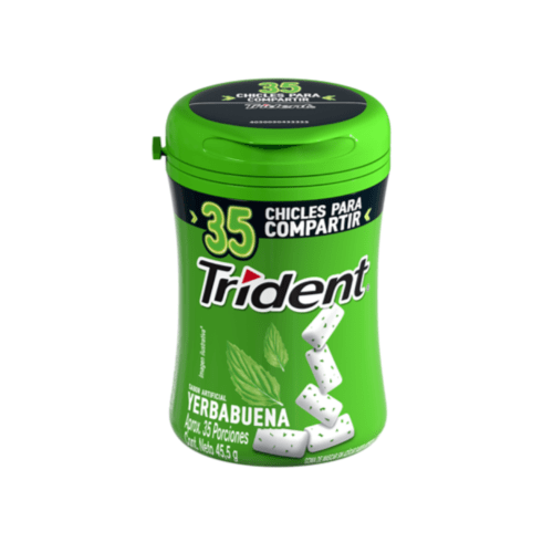 Trident Sugar-Free Spearmint Flavored Gum 45.5g