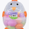 Easter egg container with eggs inside filled with candy.