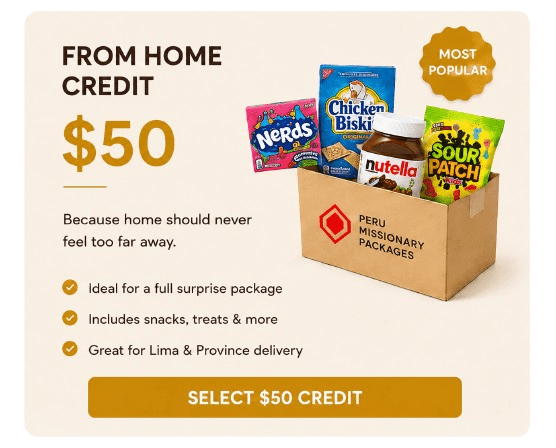 Peru Missionary Packages